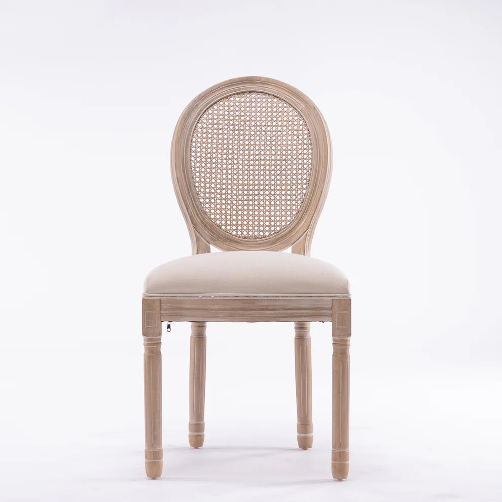 Rattan French Style Dining Chair – Set of 2