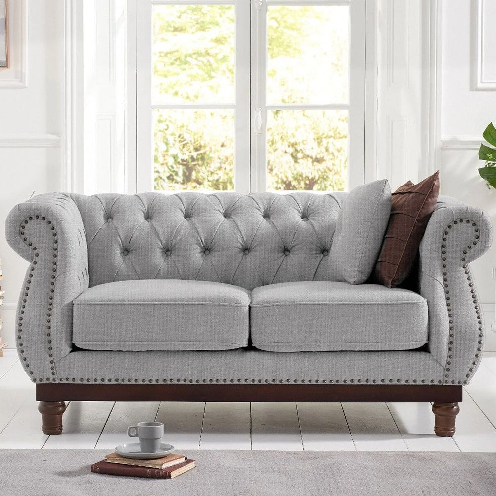 Huda Linen 2 Seater Sofa