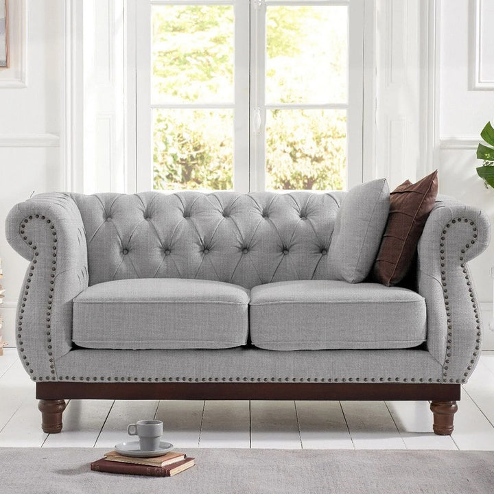 Huda Linen 2 Seater Sofa
