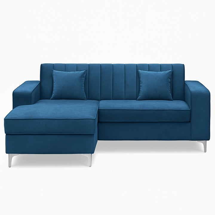 Alison L Shape Velvet  Corner Sofa