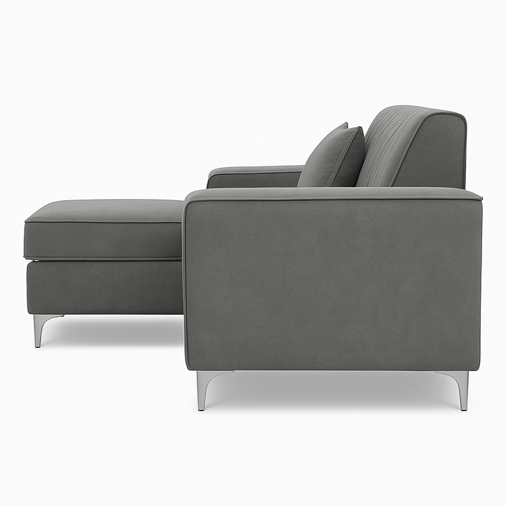 Alison L Shape Velvet  Corner Sofa