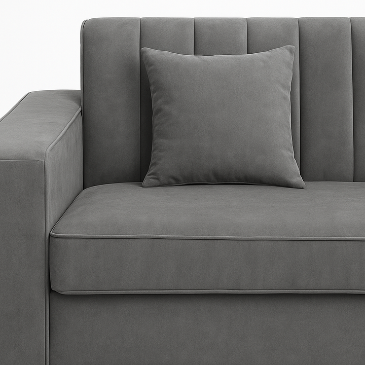 Alison L Shape Velvet  Corner Sofa