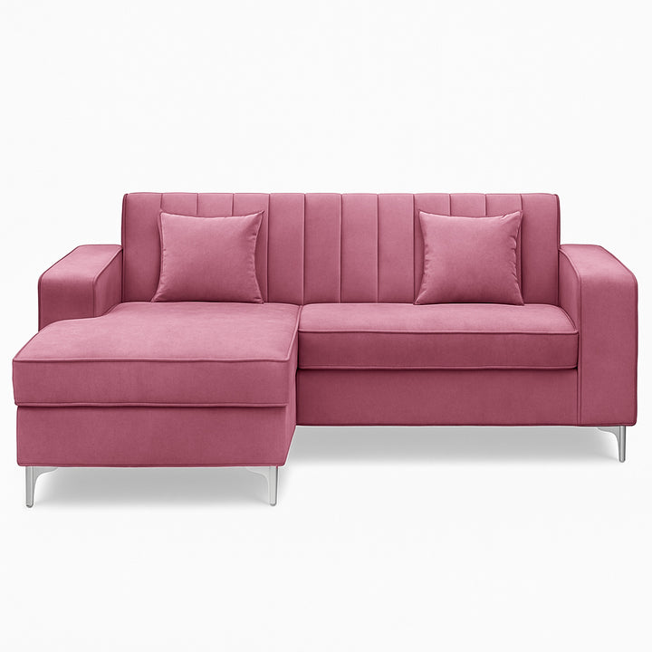 Alison L Shape Velvet  Corner Sofa