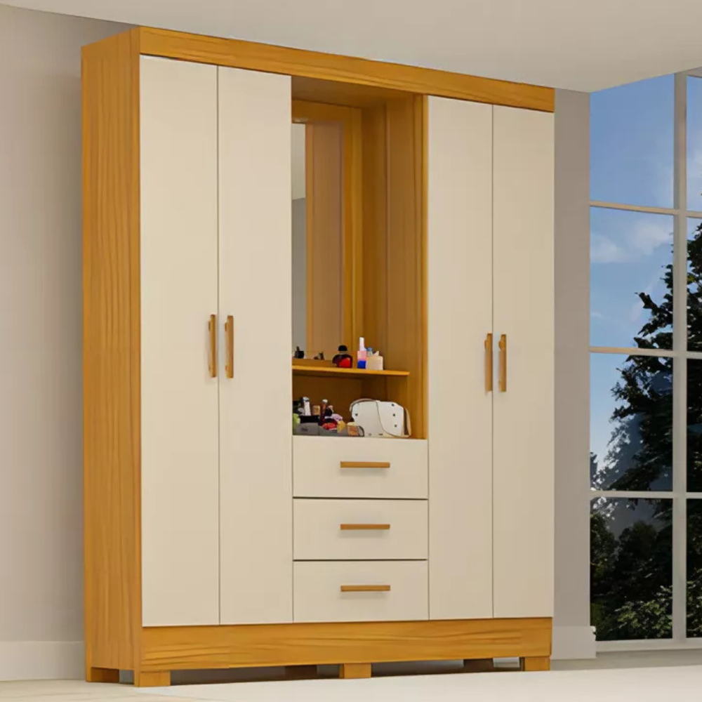 Capelinha Premium Wardrobe with 3 Doors and 3 Drawers