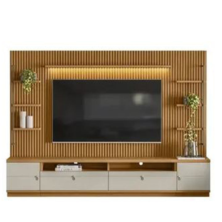 Ouro Preto Natural/Off White 2.6M TV Panel