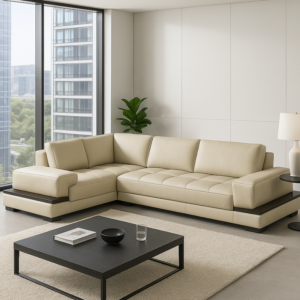 Chanel L Shape Corner Sofa -PU