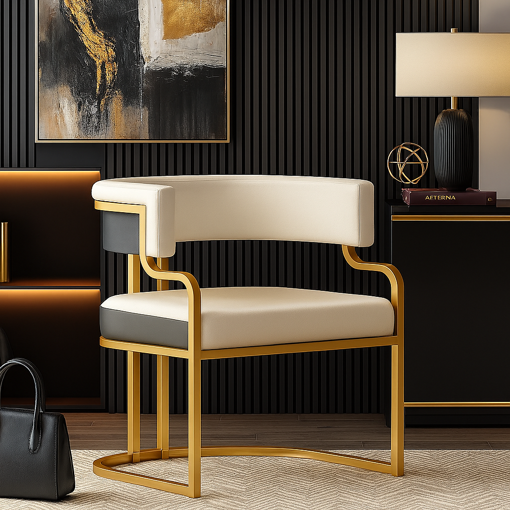 Luxora Gold Frame Dining Chair
