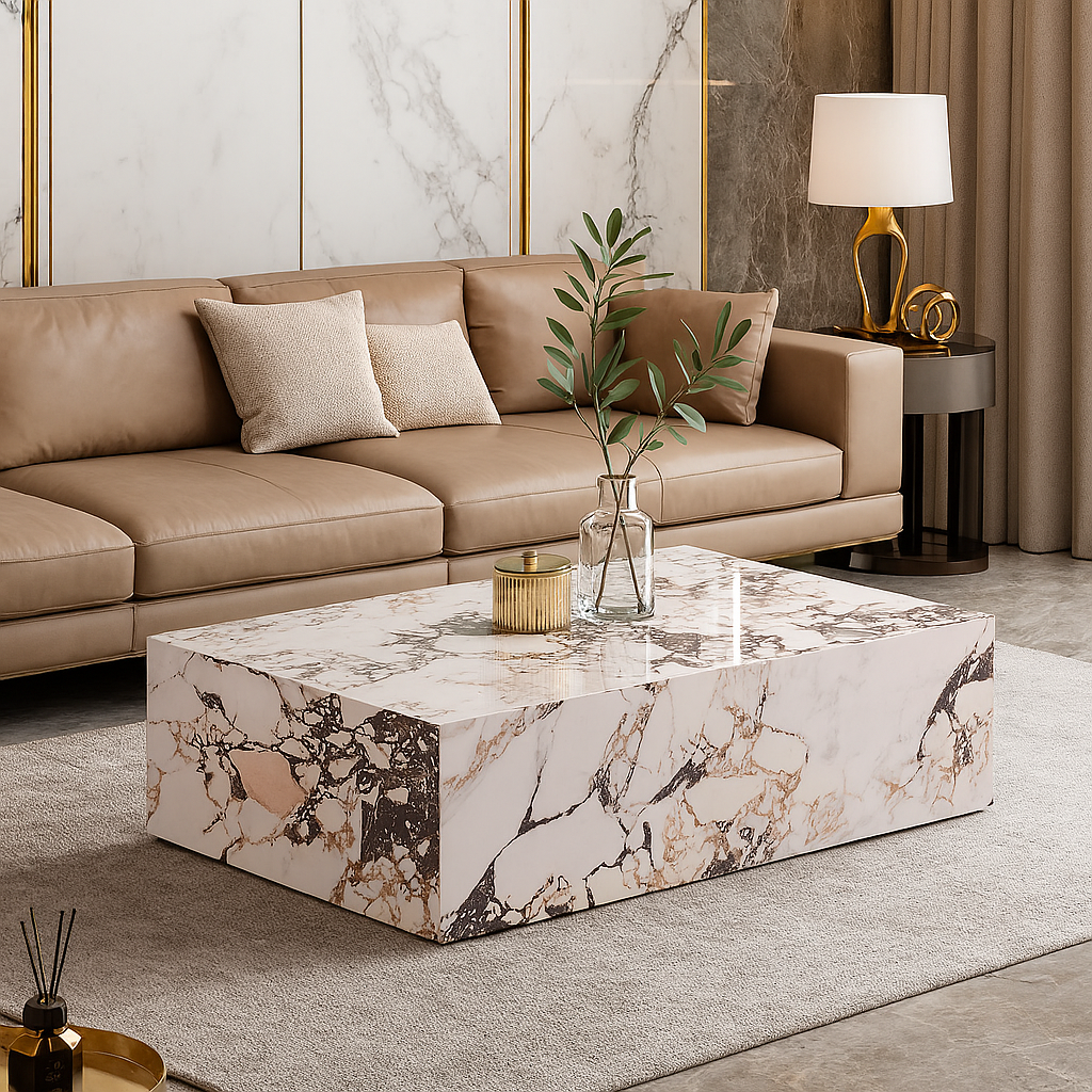 Aurello Luxury Stone Marble Coffee Table