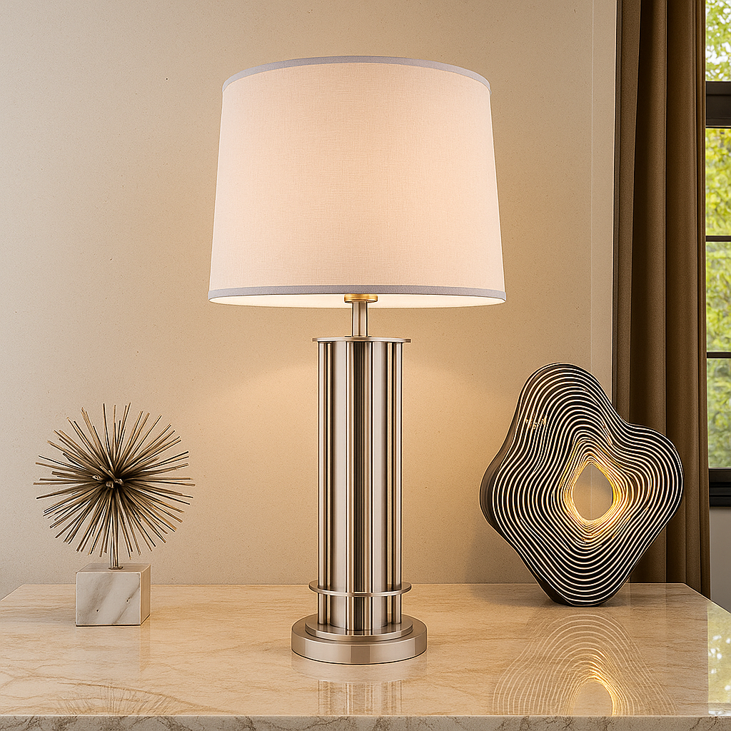 Mystique Tube Metal Table Lamp