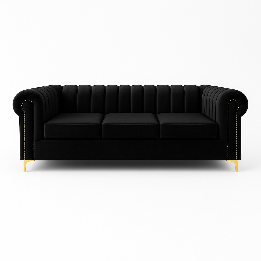 Latina 3 Seater Stripe Couch