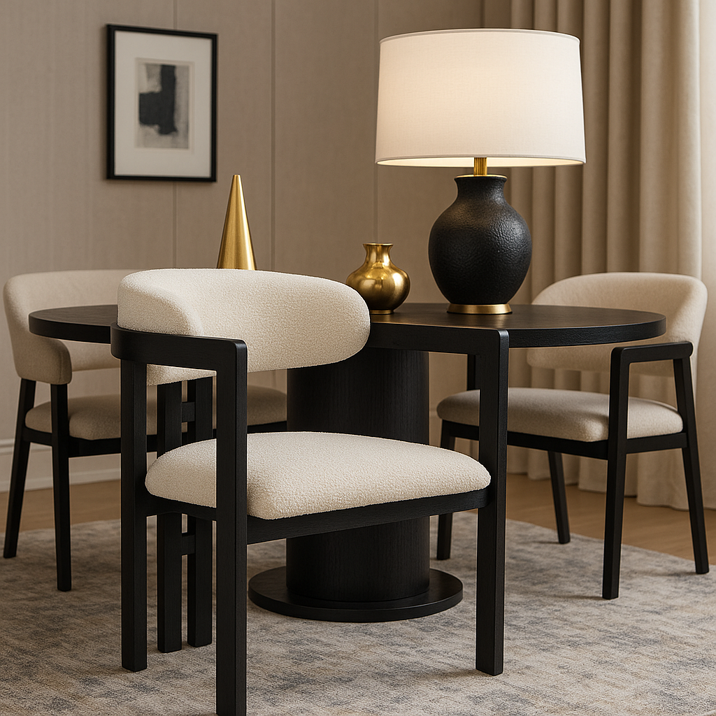 Corvia Bouclé Dining Chair - Set Of 2