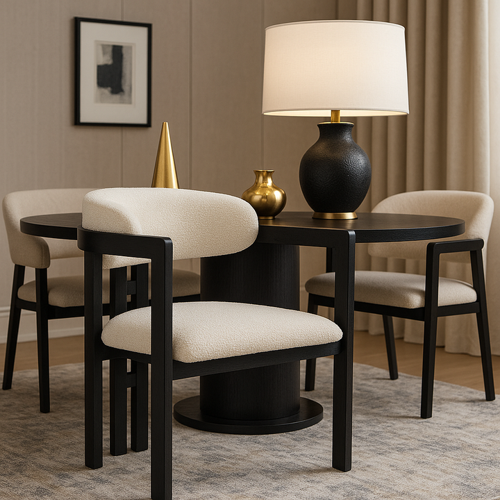 Corvia Bouclé Dining Chair - Set Of 2