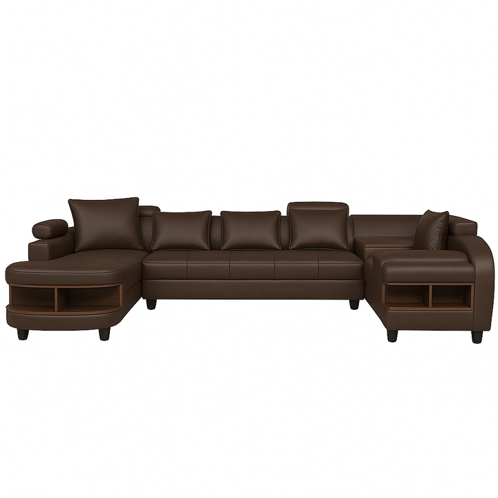 Clarence U Shape Sectional Corner Sofa- PU