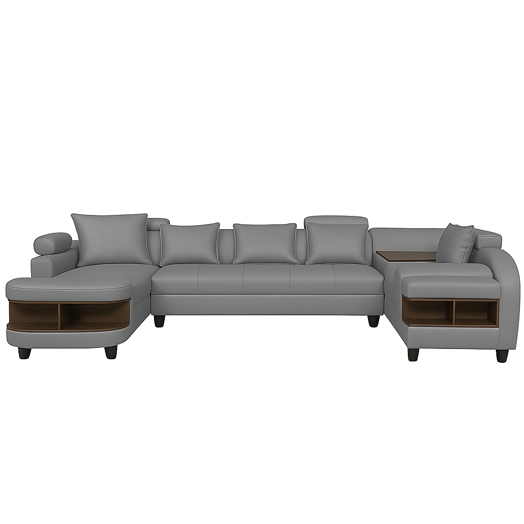 Clarence U Shape Sectional Corner Sofa- PU
