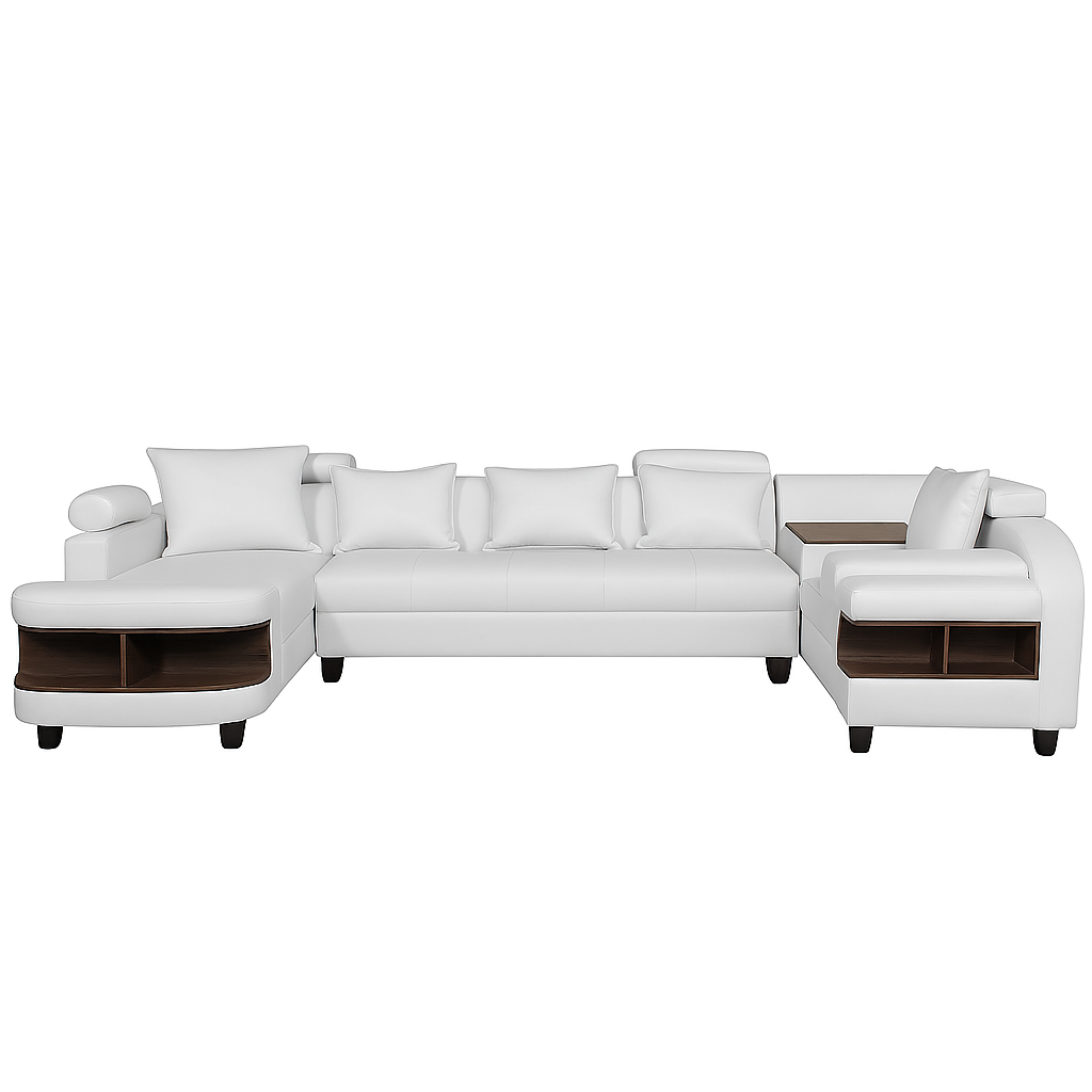 Clarence U Shape Sectional Corner Sofa- PU