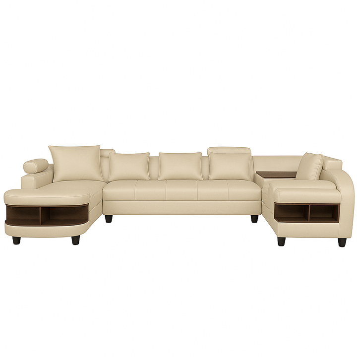 Clarence U Shape Sectional Corner Sofa- PU
