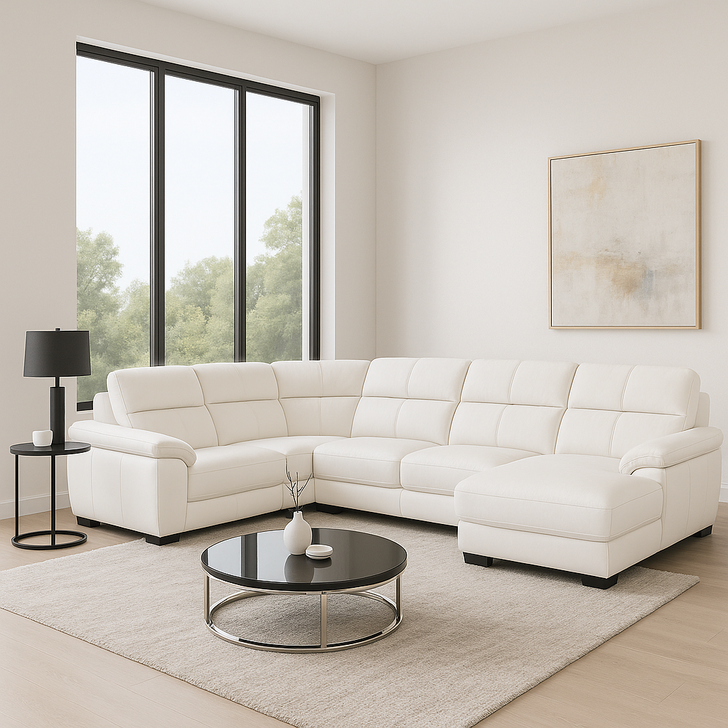 Claude U Shaped Corner Sectional Sofa-PU