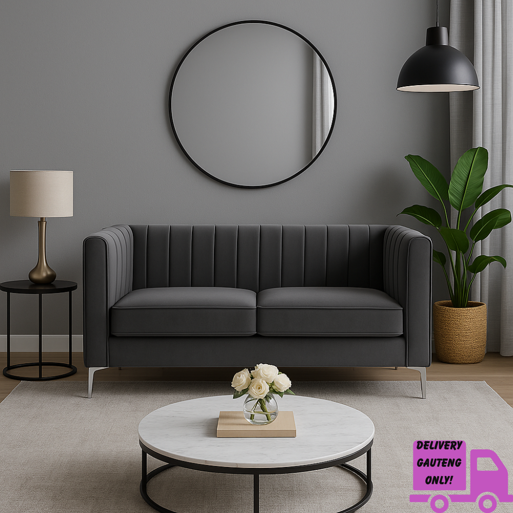 Oxford Two Seater Stripe Velvet