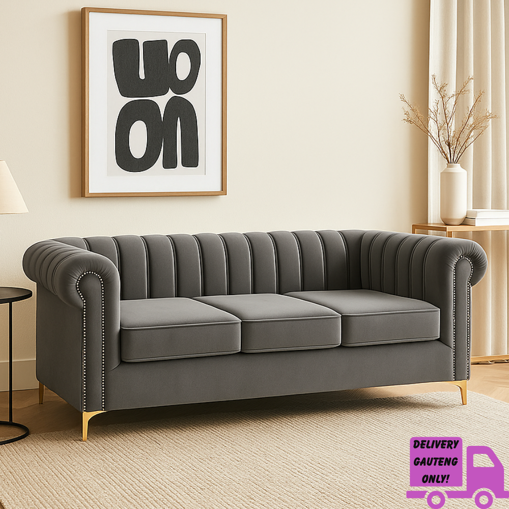 Latina 3 Seater Stripe Couch – Designer Concepts - Furniture Store 