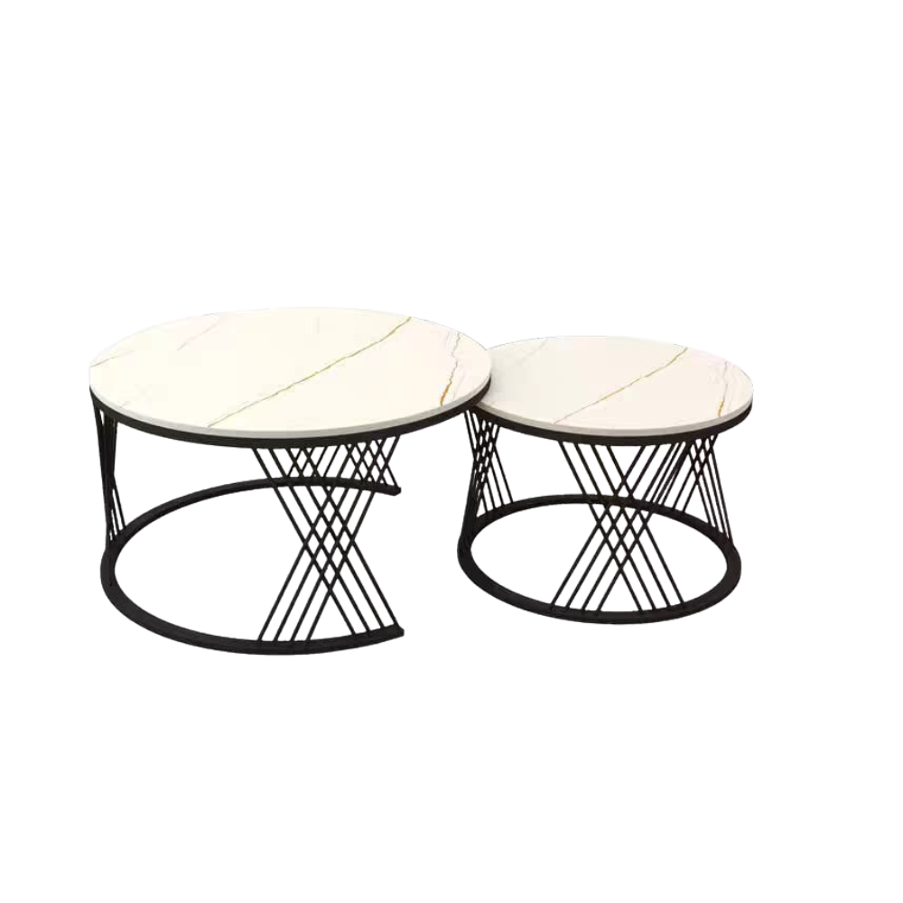 Becca Round Nesting Coffee Table Set