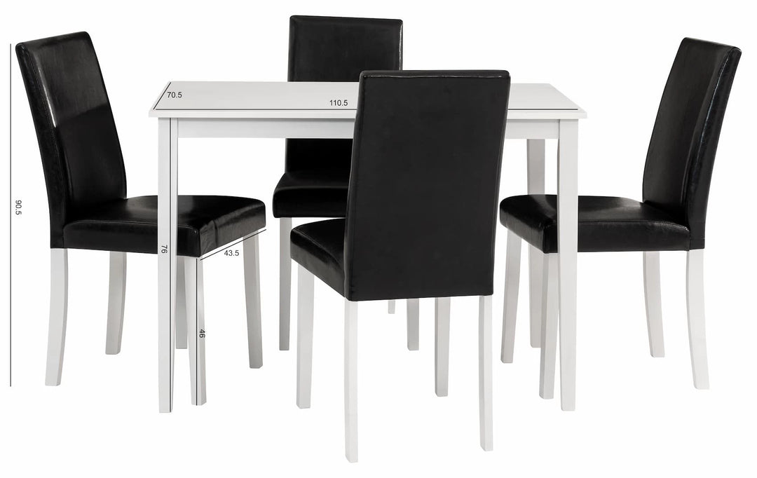 Delmore 5PC Dinning Set -White