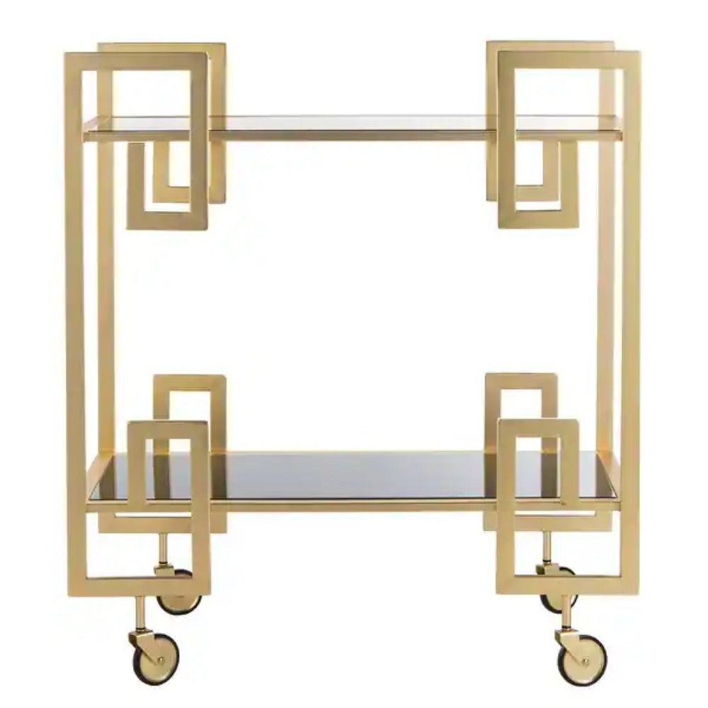 Everly Gold Serving Trolley/Cart