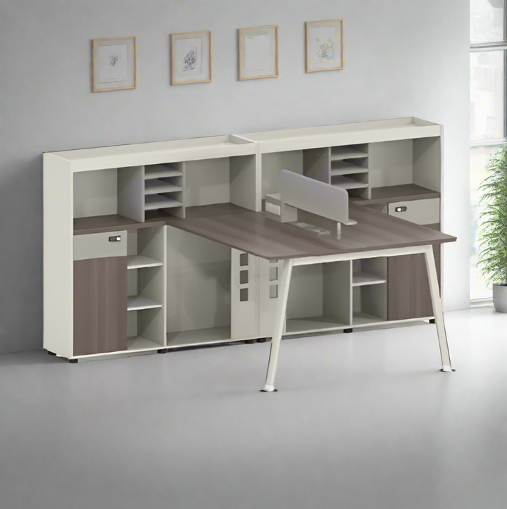 Evette Office Desk With Storage