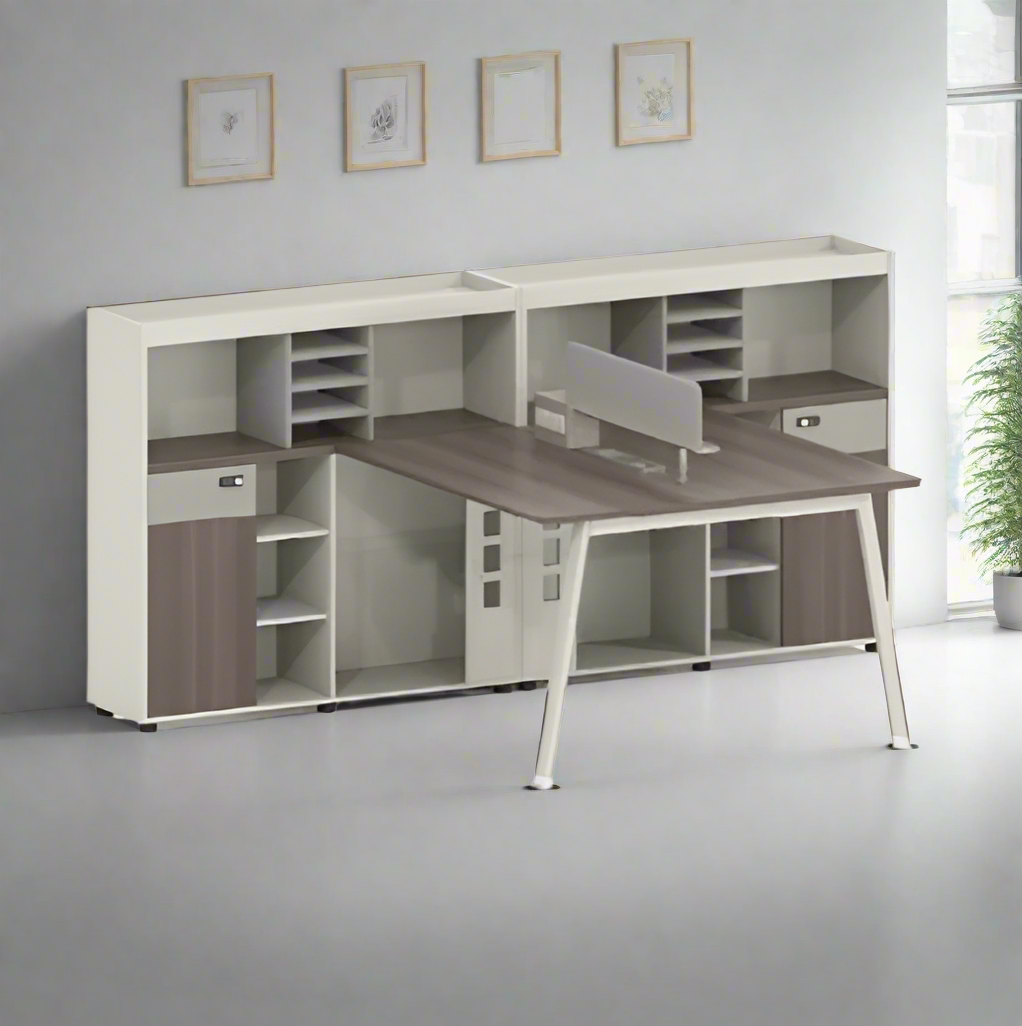 Evette Office Desk With Storage