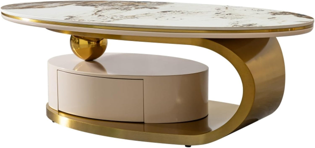 Eydis Coffee Table With Sintered Stone Top