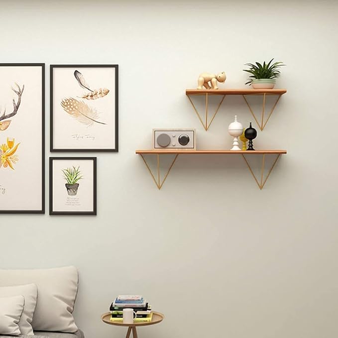 Golden Partition Tri Wall Shelf