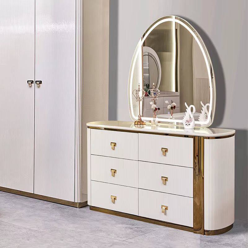 Gianna Contemporary Glam Dressing Table