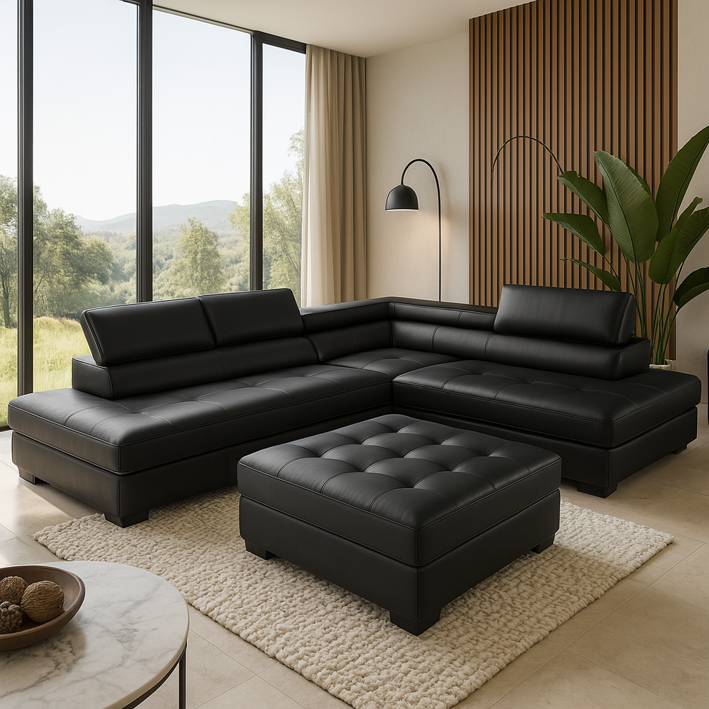 Hamilton Corner L Shape Sofa-PU