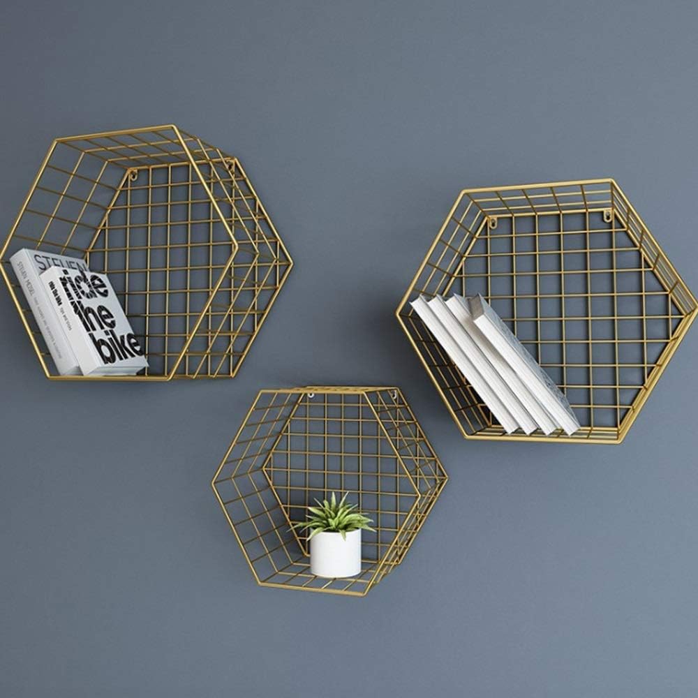 Honeycomb Floating Wall Shelf