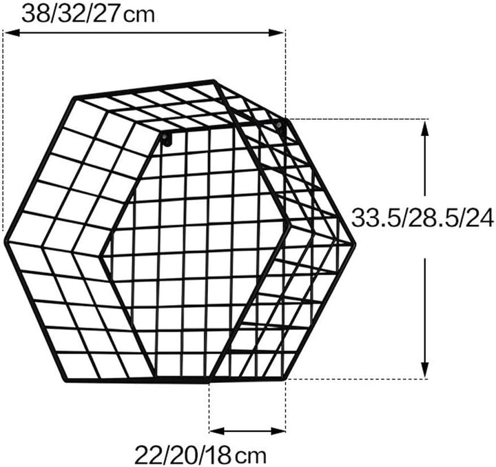 Honeycomb Floating Wall Shelf