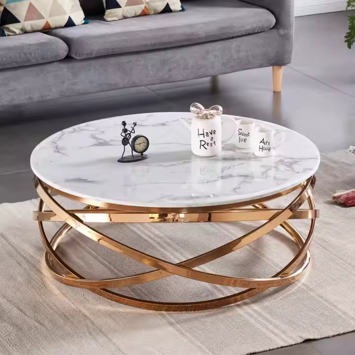 Kesha Marble Coffee Table And Side Table Set