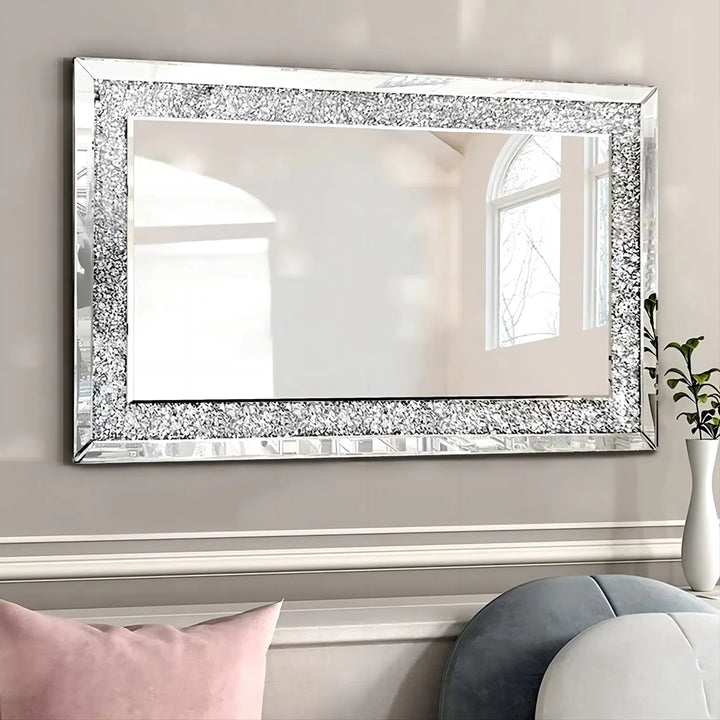 Kiora Silver Square Mirror