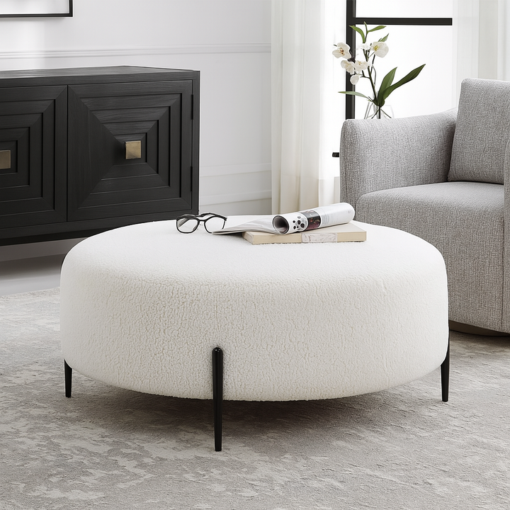 Levi Plush Ottoman