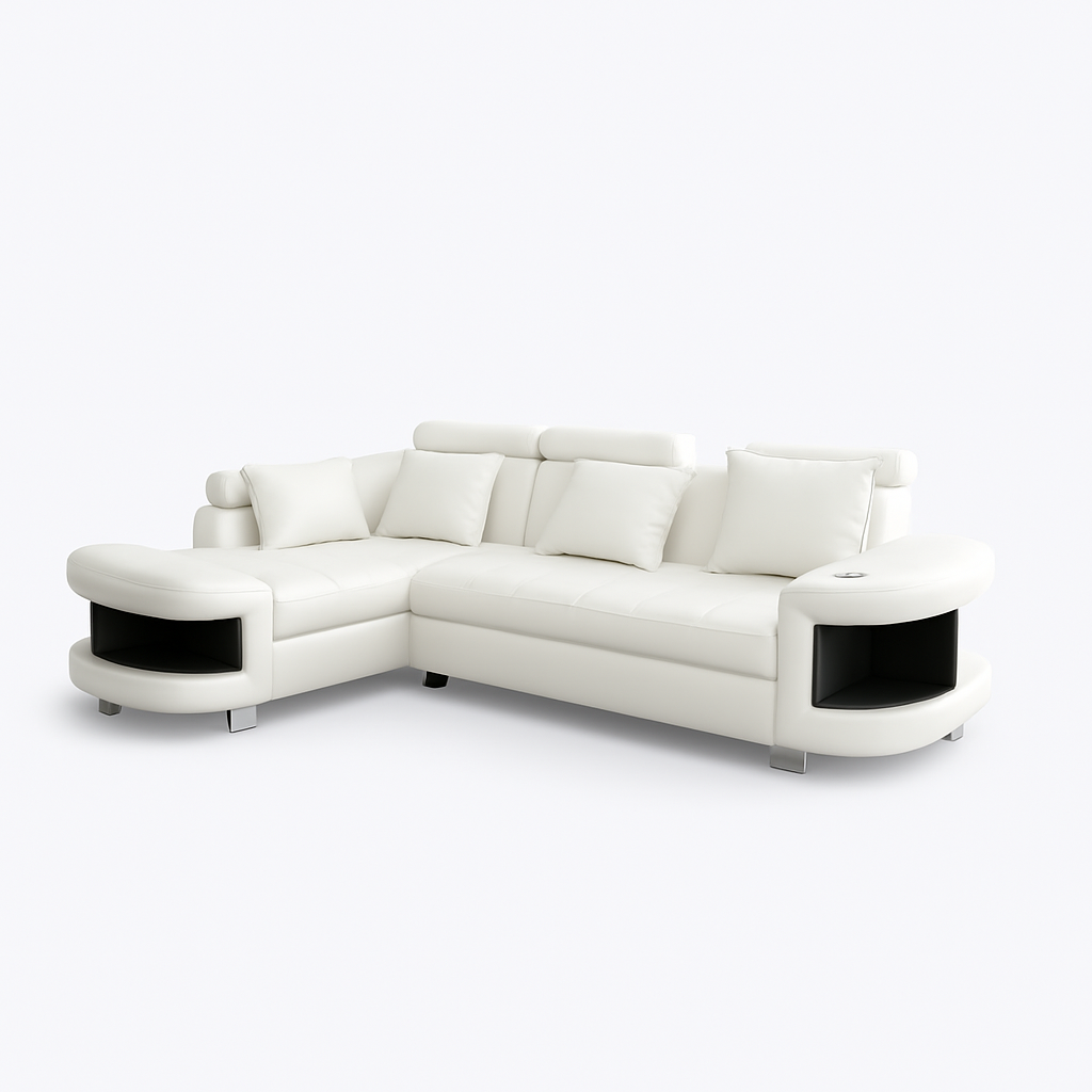 Maggie L Shape Corner Sofa-PU