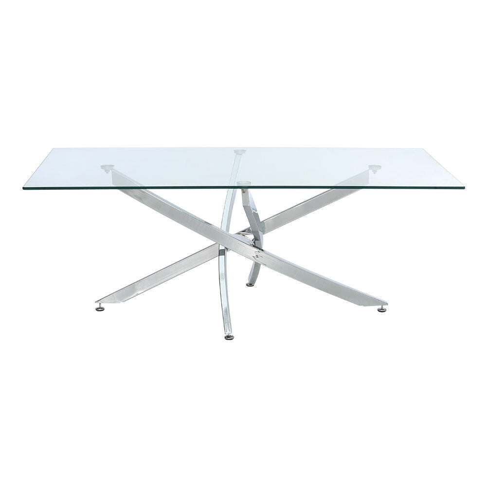 Maya Rectangular Glass Coffee Table