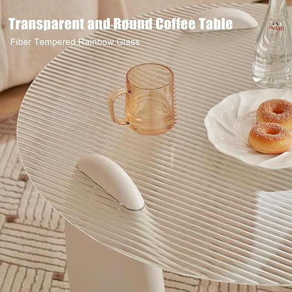 Nubia Tempered Glass Nesting Coffee Table