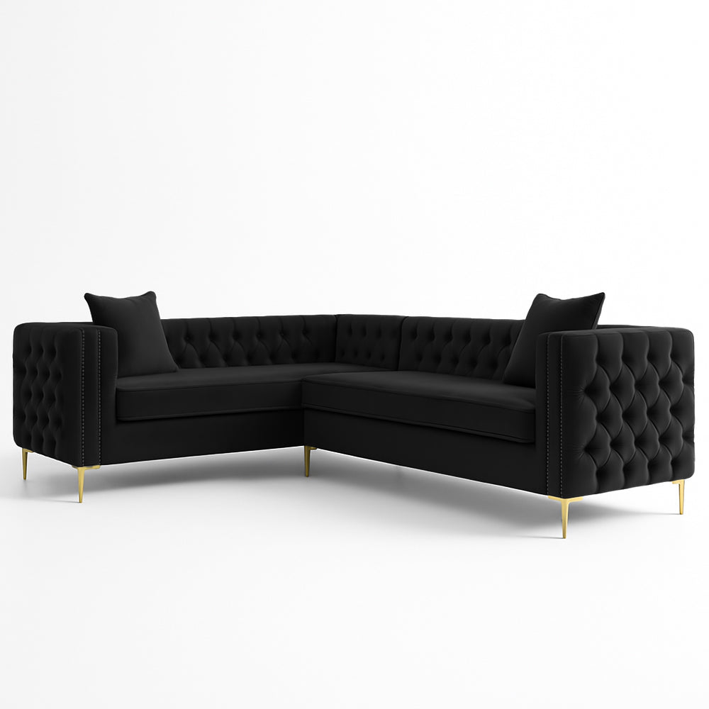 Oxford Chesterfield Corner Button Couch