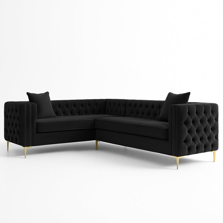 Oxford Chesterfield Corner Button Couch