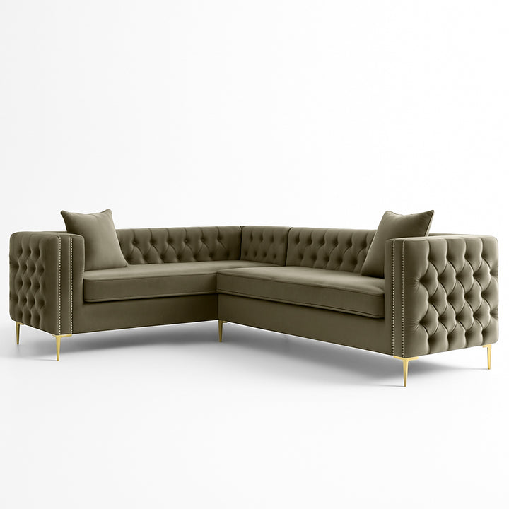 Oxford Chesterfield Corner Button Couch