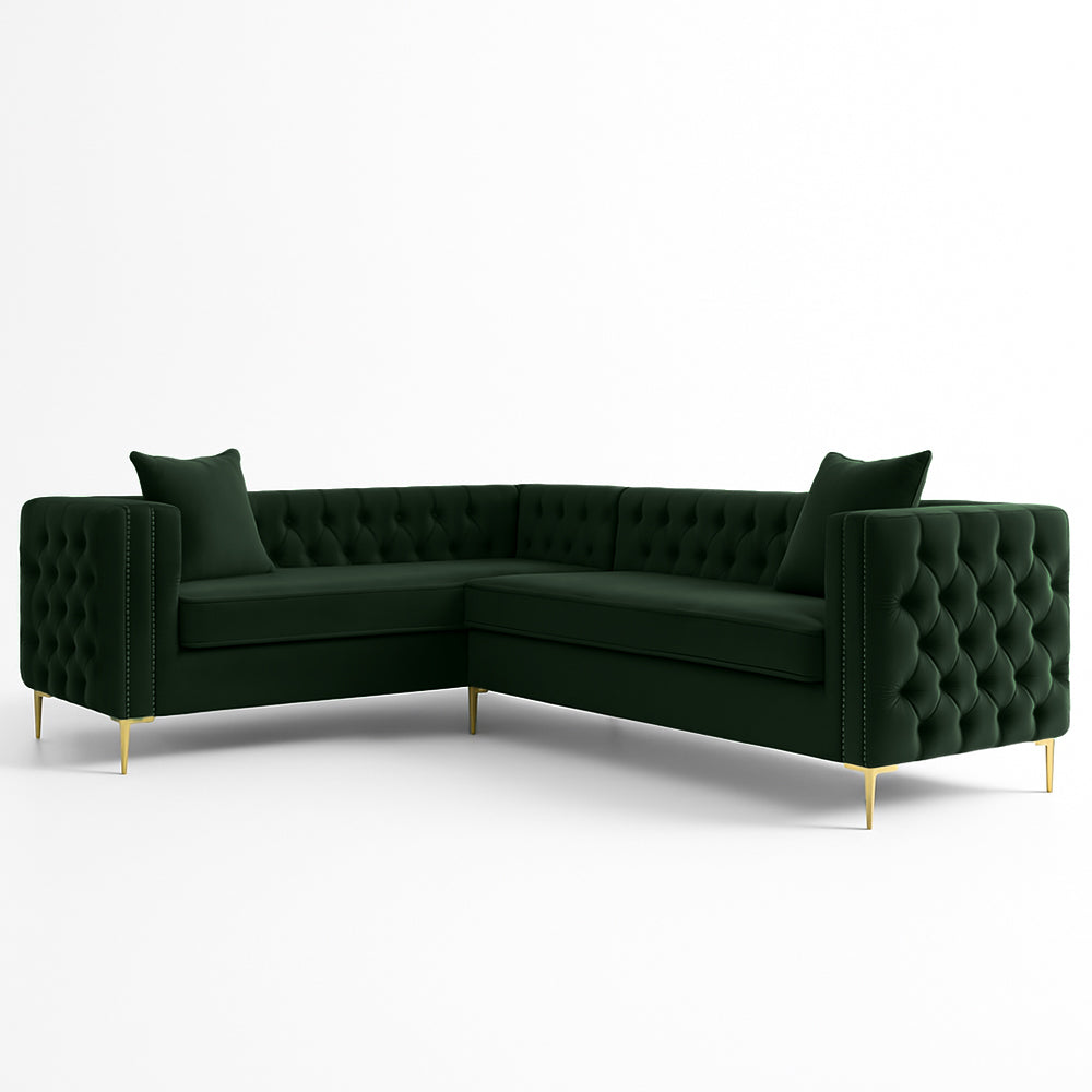 Oxford Chesterfield Corner Button Couch