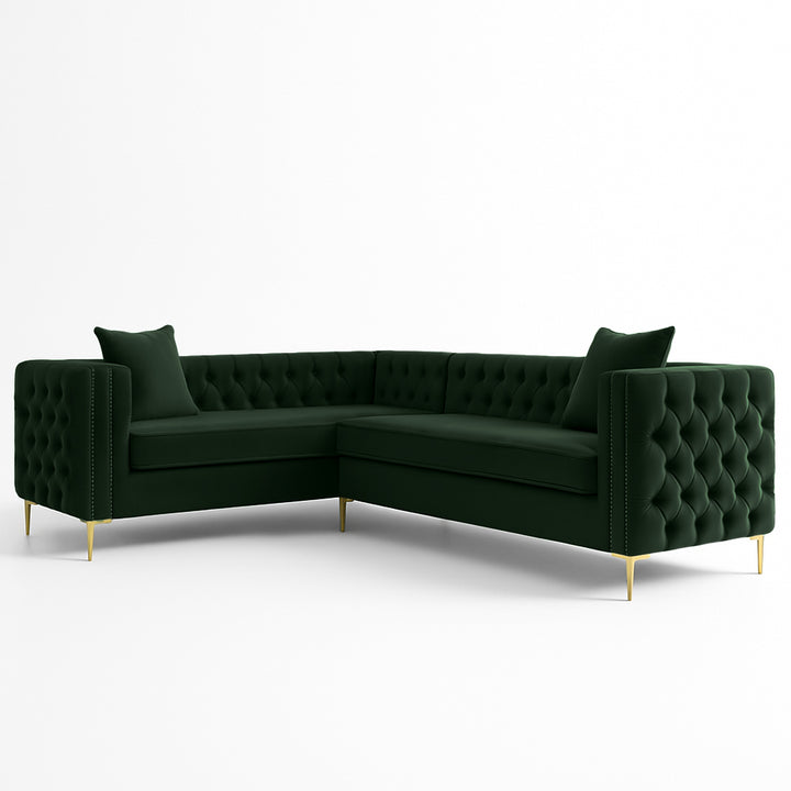 Oxford Chesterfield Corner Button Couch