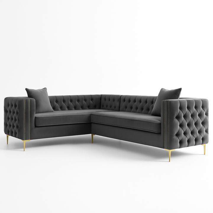 Oxford Chesterfield Corner Button Couch