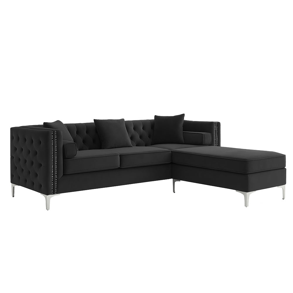 Oxford Corner Chesterfield Reversible Sectional Couch