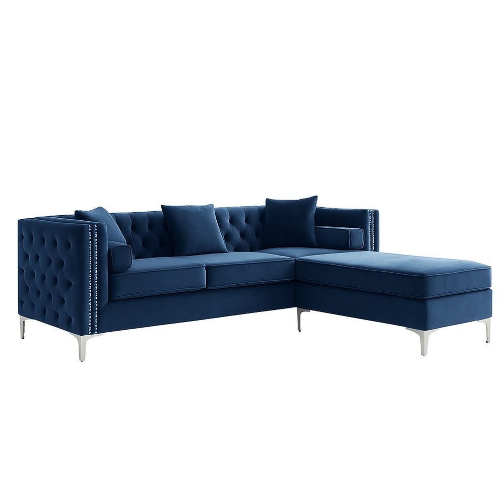 Oxford Corner Chesterfield Reversible Sectional Couch