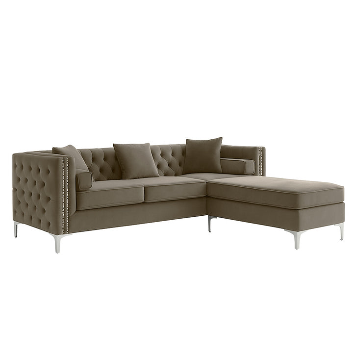 Oxford Corner Chesterfield Reversible Sectional Couch