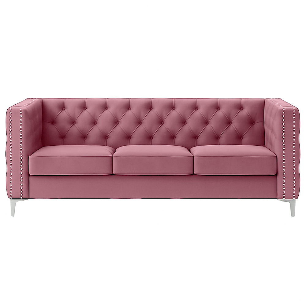 Oxford Three Seater Buttoned Couch